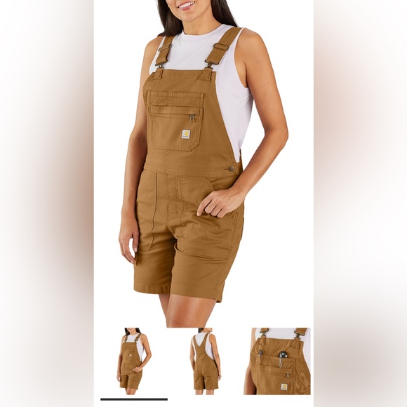 Carhartt Women's Relaxed Fit Canvas Shortall - Picture 1 of 9